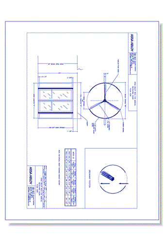1018267 - RD3-100- Manual Revolving Door Plan View Rev 1.0