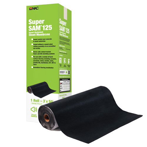 CAD Drawings BIM Models NAC Products Super SAM® 125 Sound Control Membrane