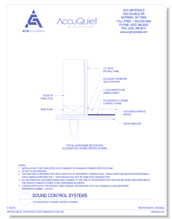 AccuQuiet® D13 Sound Control Systems