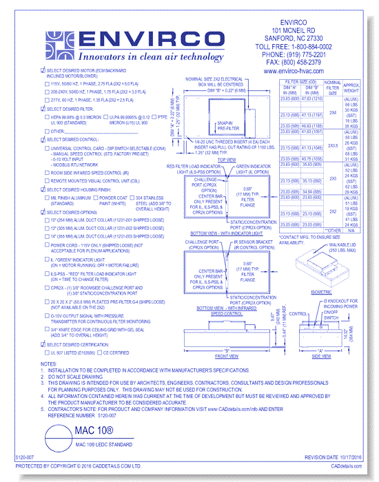 MAC 10® LEDC Standard