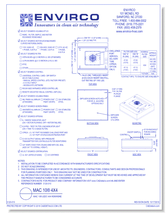 MAC 10® LEDC 4x4 RSR/RSRE