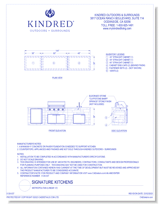 Signature Kitchens: Metropolitan ( Linear 12' )