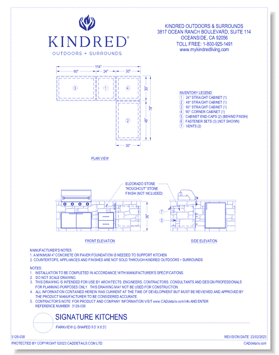 Signature Kitchens: Parkview ( L-Shaped 9.5'x6.5' )