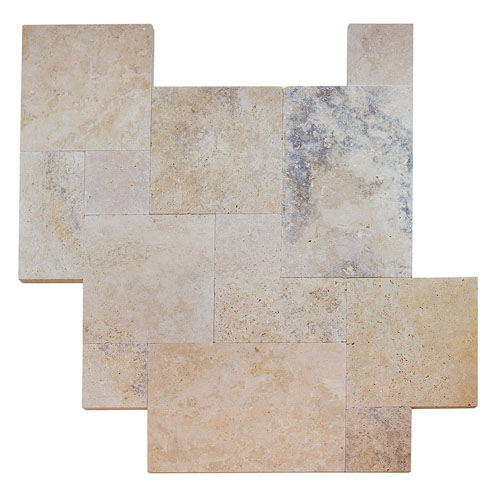 CAD Drawings BIM Models StoneHardscapes  Travertine: Country Classic