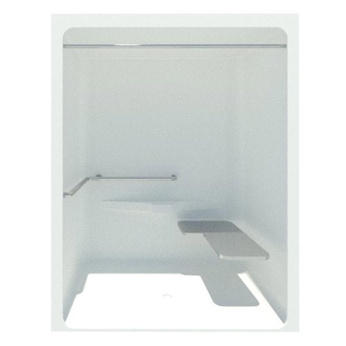 60": Shower - Premium Cast Acrylic Code Compliant Roll In Shower with Dome Top (XSA6436BF)