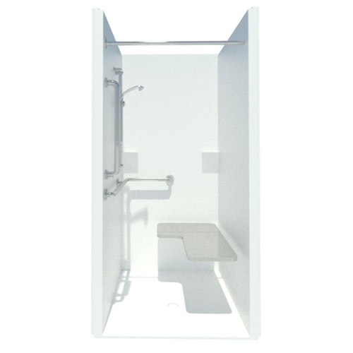 36": Shower - AcrylX™ Applied Acrylic Code Compliant Transfer Shower with Integral Return Flange (XSS 3682BF)