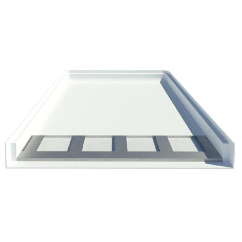 36": Shower Base - AcrylX™ Applied Acrylic Accessible Shower Base with Integral Trench Drain (XSBSSB 3838TR.75)