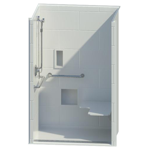 CAD Drawings BIM Models Comfort Designs Bathware Asura Trench Drain - 48" Showers and Bases