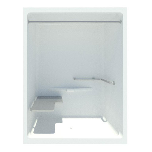 CAD Drawings BIM Models Comfort Designs Bathware Cast Acrylic - 60" ADA Roll In Showers and Bases