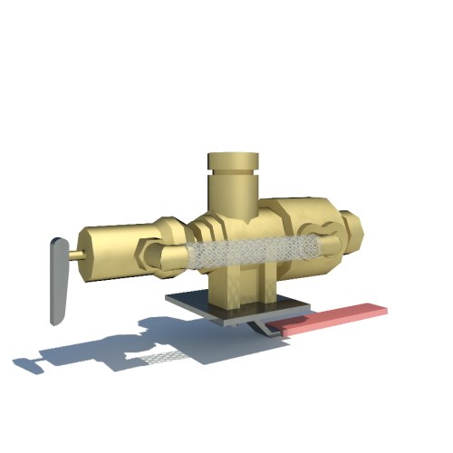 Single Handle Ball Valve with Alternate  Handle and Pressure Relief Valve ( 2511A )
