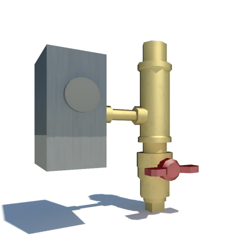 COLLECTanDRAIN®: Water Detector Alarm with Reversible Tee and Ball Valve ( 5150ALBV )