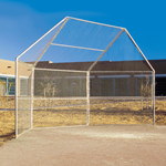 View Hooded Arch Backstop: Model 1228