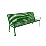 View Steel Strap Bench With Back: Model 3108-06-08