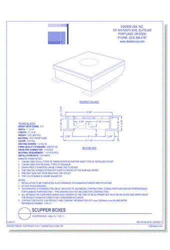 Scupper Box - KSA-10 ( 110211 )