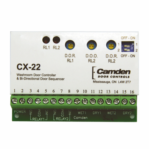 CAD Drawings Camden Door Controls CX-22: Dual Function Relay