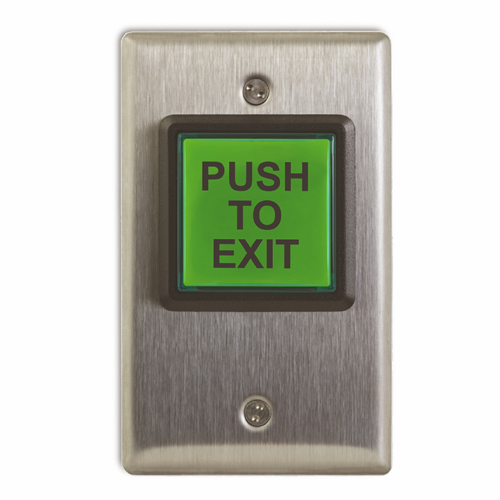 CAD Drawings Camden Door Controls CM-30 Series: Square Illuminated Push/Exit Switch