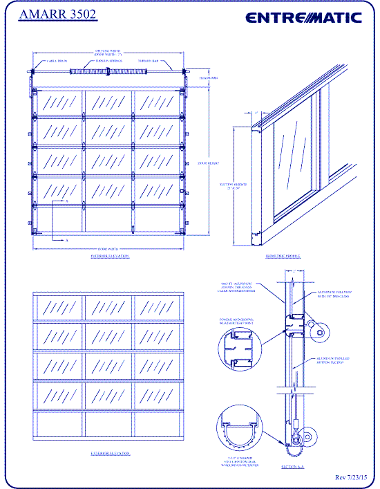 Amarr 3502: Medium-Duty Aluminum Full View