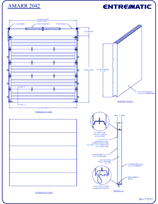 Amarr 2042: Energy Efficient Extra Heavy-Duty Polyurethane Insulated