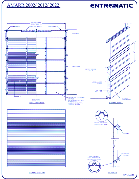 Amarr 2002 Series: Extra Heavy-Duty Ribbed Panel Steel