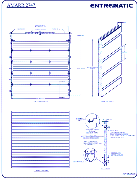 Amarr 2747: 1-5/8 Inch Heavy-Duty Polyurethane Insulated