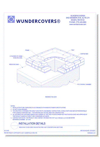 Reducing Cover Used on Existing Pre-cast Concrete Ring Sections