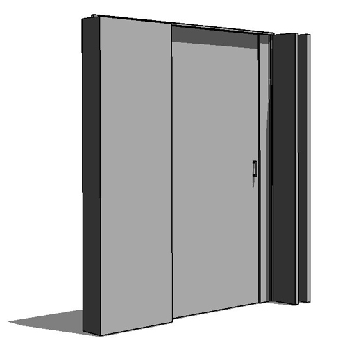 Revit: TranZform® Space - Single Slide Door