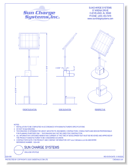 Sun Charge Systems: ERU/Job Site Pole