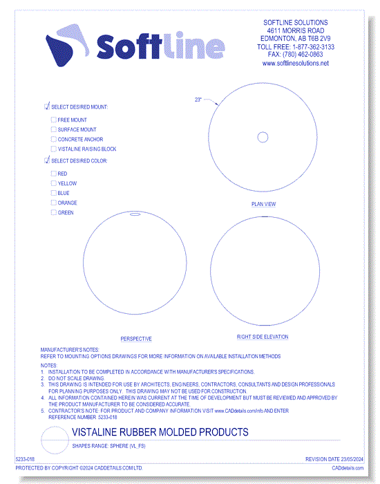 Shapes Range: Sphere (VL_FS)