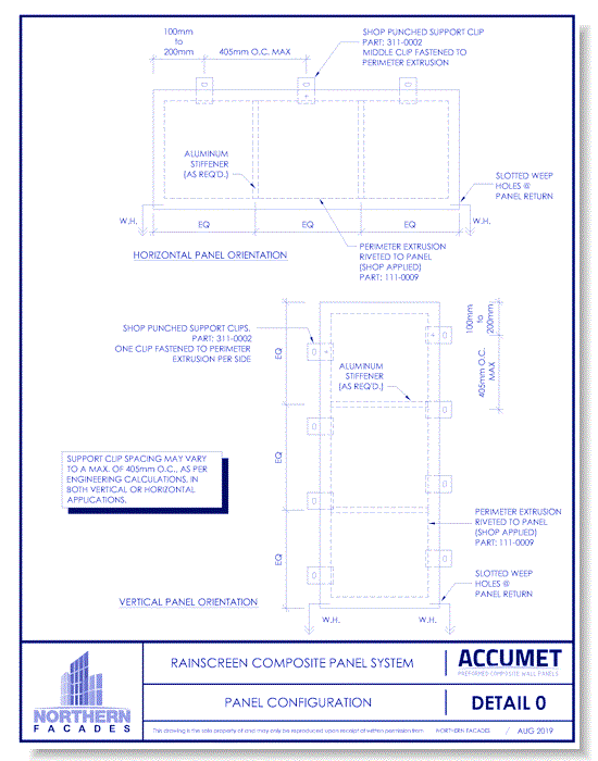 Accumet – Preformed Aluminum or Metal Composite Wall System – Rain Screen