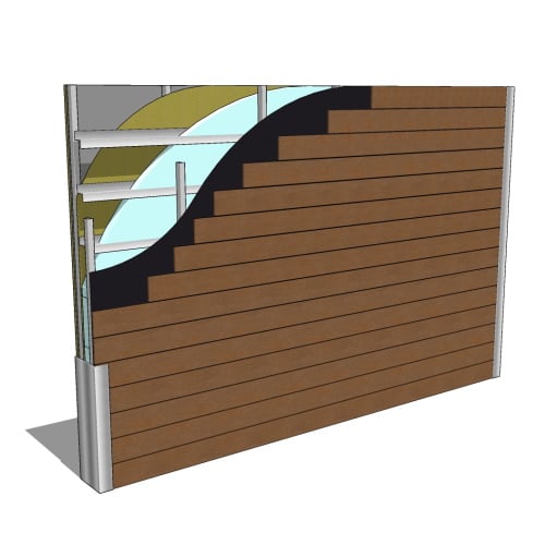 Wildwood Composite Cladding: Knightwall Dupont Thermax Rainscreen Assembly