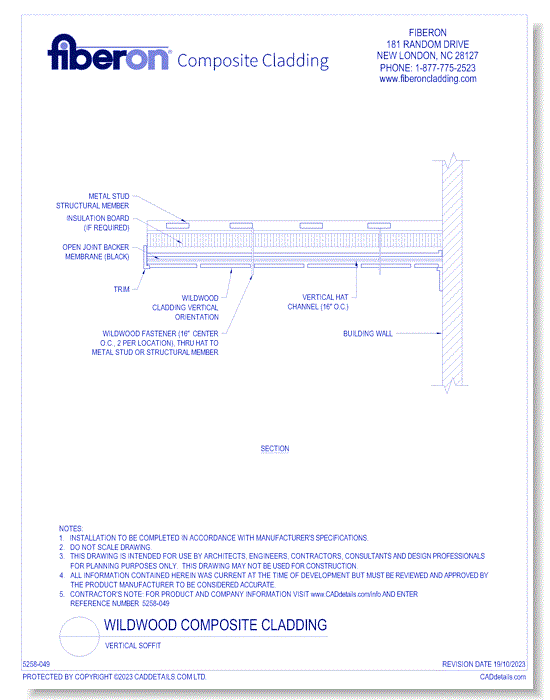 Wildwood Composite Cladding: Vertical Soffit