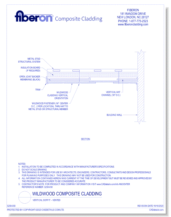 Wildwood Composite Cladding: Vertical Soffit – Vented