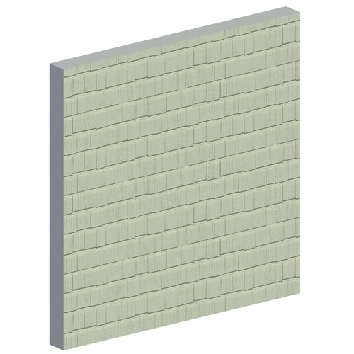 Cedar Impressions®: Polymer Shake Siding – Double 9" Staggered Rough-Split Shakes