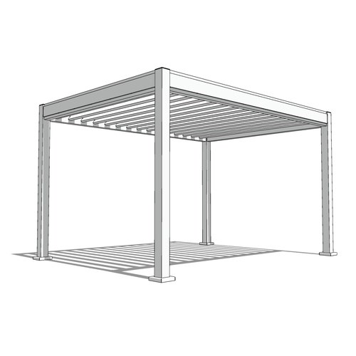 Stratus: 16' W x 12' P Freestanding Stratus Shade Structure