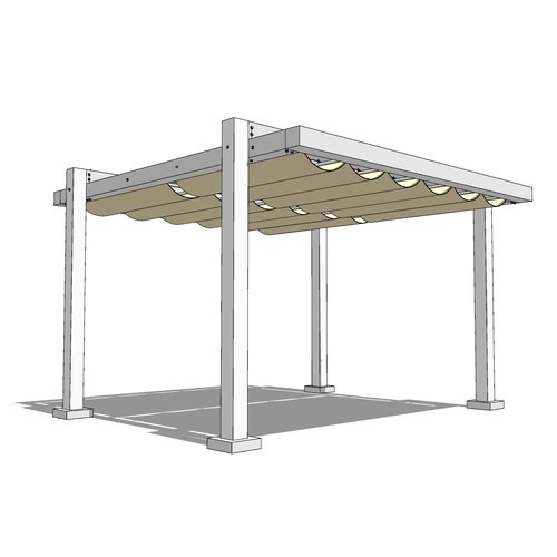 Trex Pergola Balance: 12' W x 12' P Freestanding Trex Pergola Balance