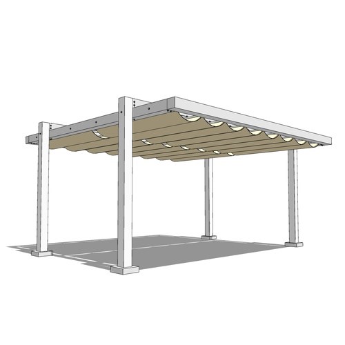 Trex Pergola Balance: 14' W x 16' P Freestanding Trex Pergola Balance