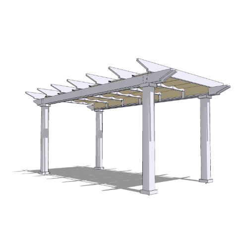Marquis: 20' - 8" W X 16' P Freestanding Marquis Shade Structure