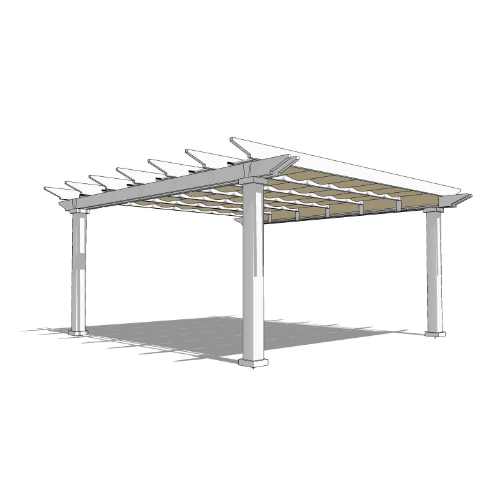 Reverie: 12' W X 12' P Freestanding Reverie Shade Structure