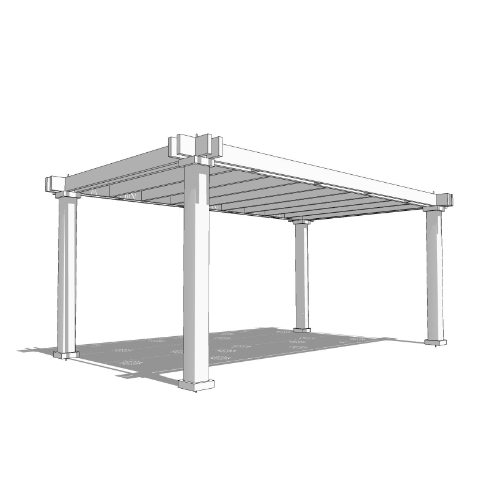 Reverie: 20' W X 12' P Freestanding Reverie Shade Structure