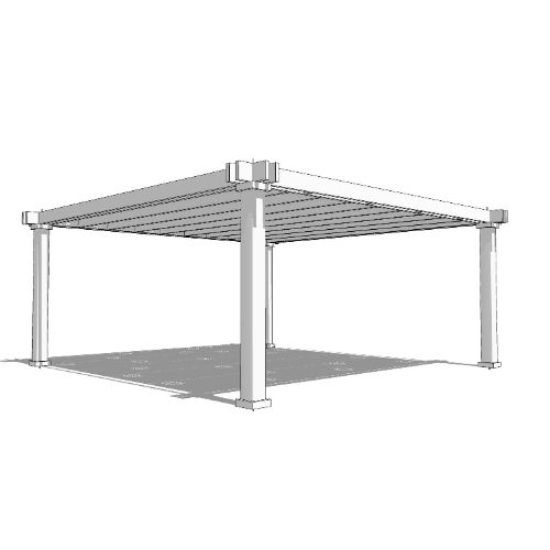 Reverie: 20' W X 20' P Freestanding Reverie Shade Structure
