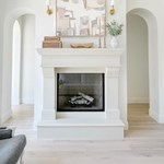 View Mantel: French Country 60 Tall Concrete Fireplace Mantel
