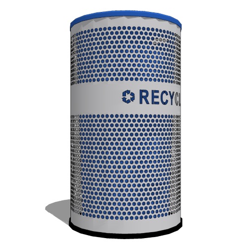 Venue Collection: 33 Gallon Recycling Receptacle (VCR-33 PERF SS)