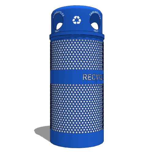 Landscape Collection: 34 Gallon Outdoor Recycling Receptacle (RC-34R DM)