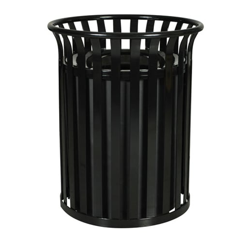 CAD Drawings BIM Models Ex-Cell Kaiser Streetscape Collection Outdoor Trash Receptacle - 37 Gallon