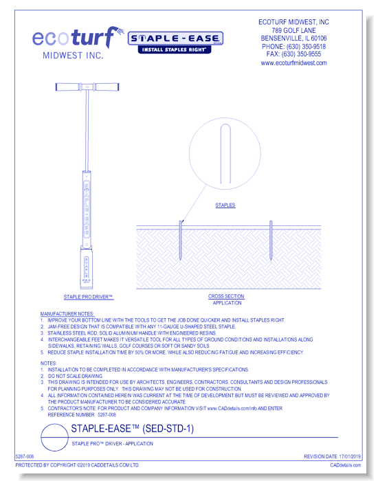 Staple-Ease™: Staple PRO™ Driver - Application (SED-STD-1)