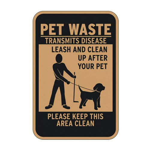 CAD Drawings Pet Waste Eliminator Pet Waste Transmits Disease Sign