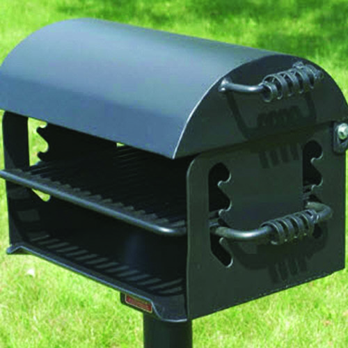 CAD Drawings Pet Waste Eliminator BBQ Grill - With Cover