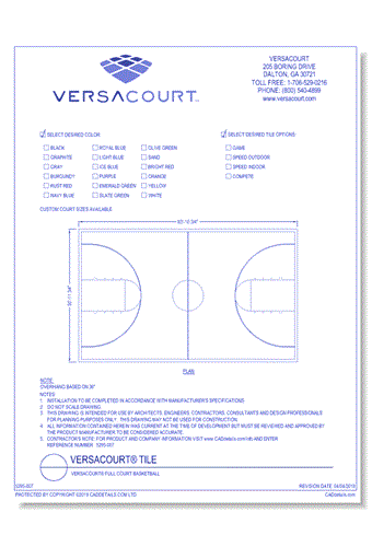 VersaCourt® Full Court Basketball