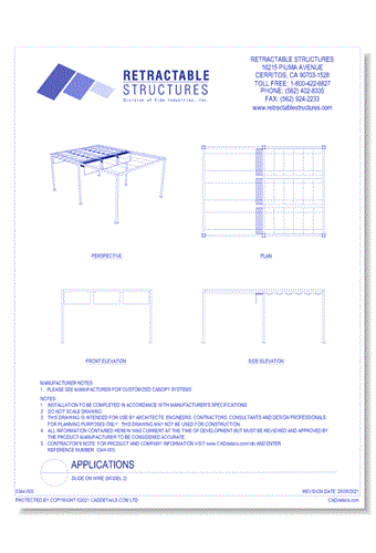 Application: Slide On Wire (Model 2)
