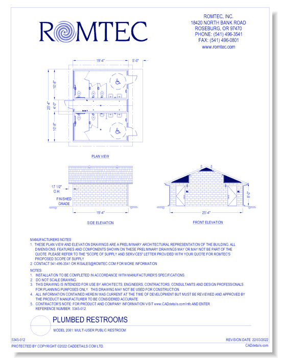 Model 2081: Multi-User Public Restroom